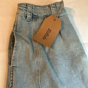 Listicle Jean Skirt M